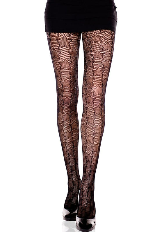 Net and Stars Pantyhose