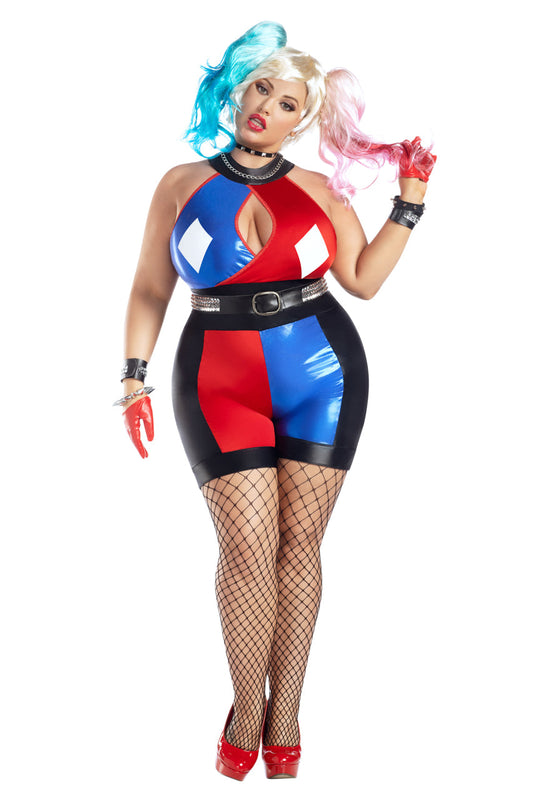 Plus Size Crazy Quinn Costume