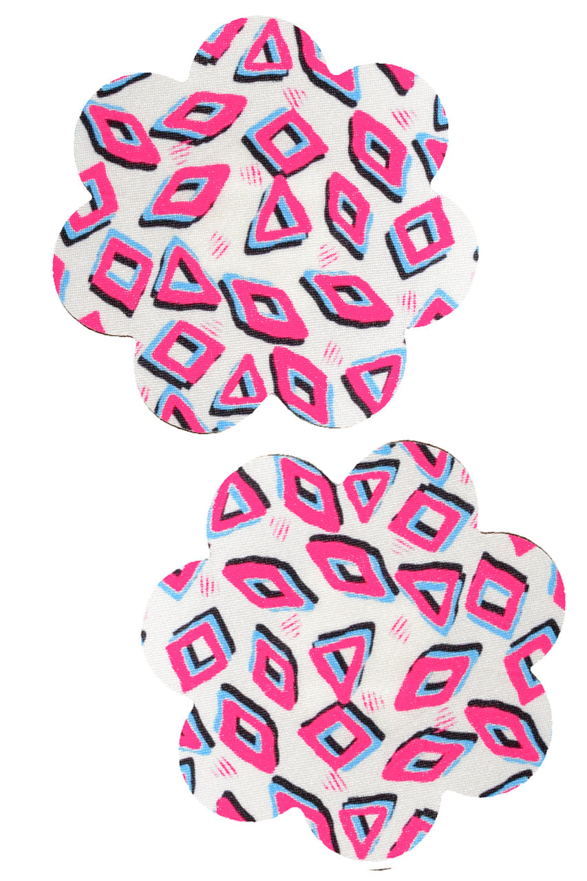 Hot Pink Diamonds on Petal Pasties