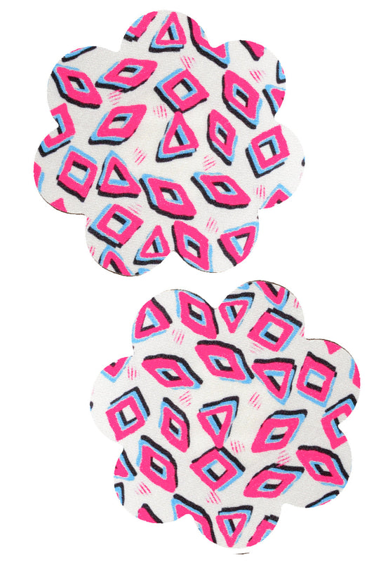 Hot Pink Diamonds on Petal Pasties