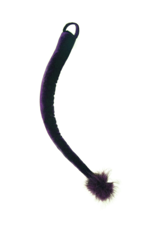 Purple Velvet Cat Tail Costume Accessory