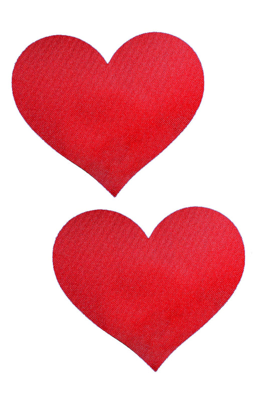 Large Red Heart Nipple Pasties