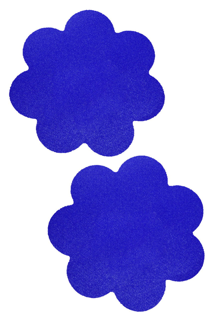 Blue Petal Nipple Pasties