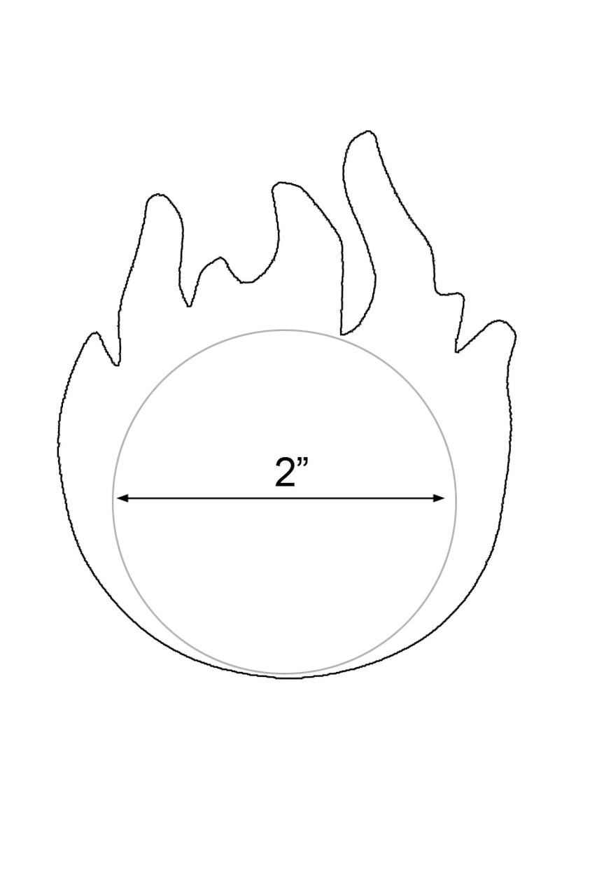 Blue Flame Nipple Pasties