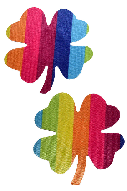 Mini Rainbow Shamrock Nipple Pasties
