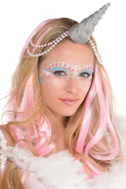 Silver Glitter Unicorn Horn