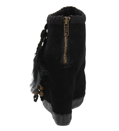 Milana Ankle High Wedge Booties