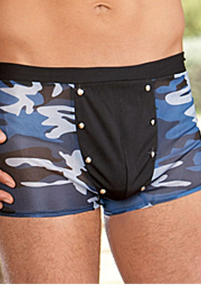 Sheer Blue Camo Boxer Briefs