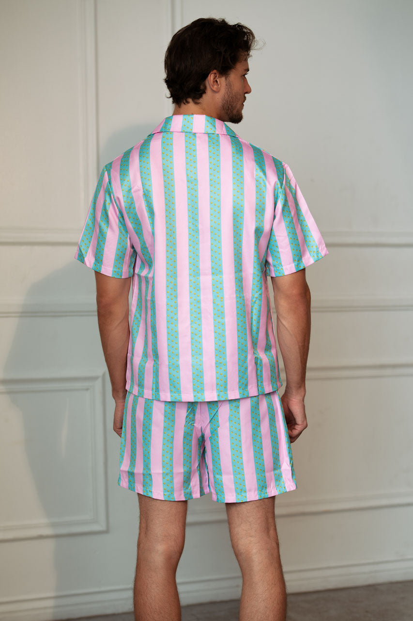 Men's Striped Beach Doll Costume
