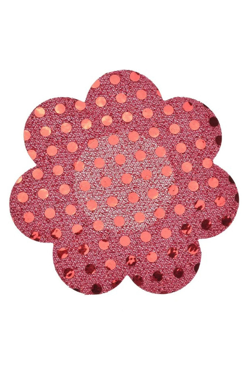 Red Sequins Petal Nipple Pasties