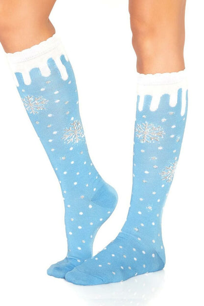 Snowflake Knee Highs
