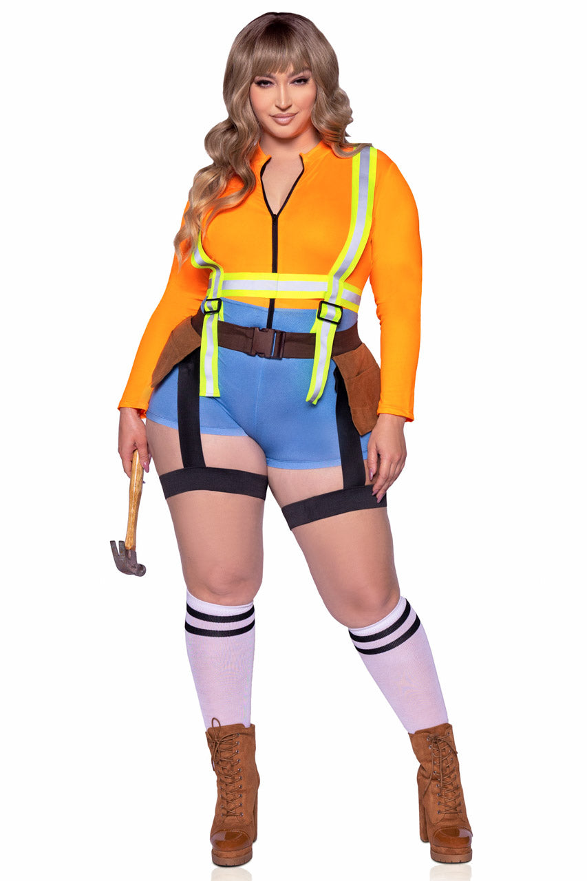Plus Size Nailed It Construction Worker Costume