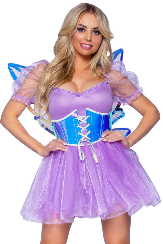 Iridescent Vinyl Waist Cincher