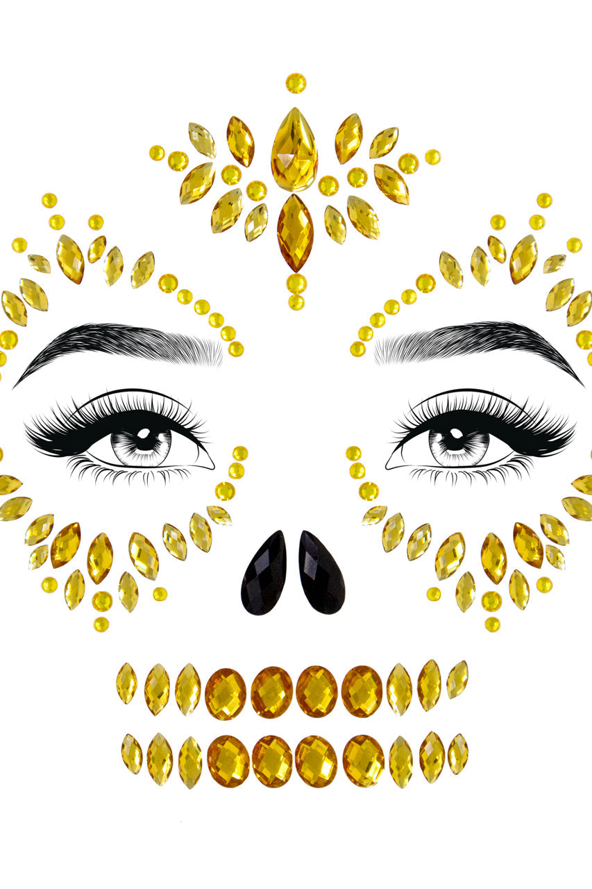 Sugar Skull Face Stickers