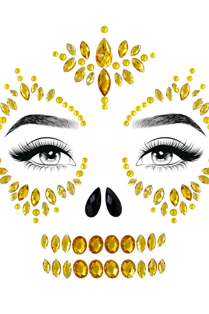 Sugar Skull Face Stickers