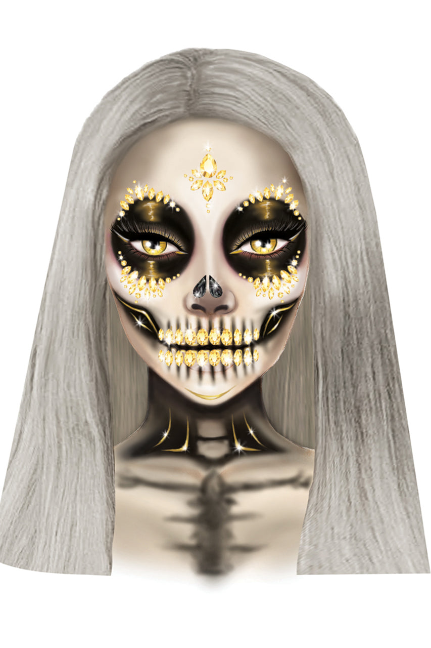 Sugar Skull Face Stickers
