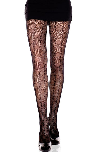Net and Stars Pantyhose