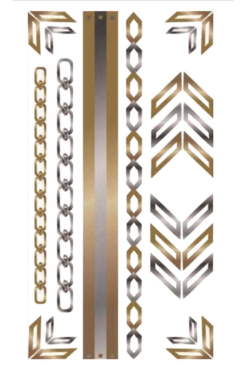 Gold Tattoo Combo- Arrows