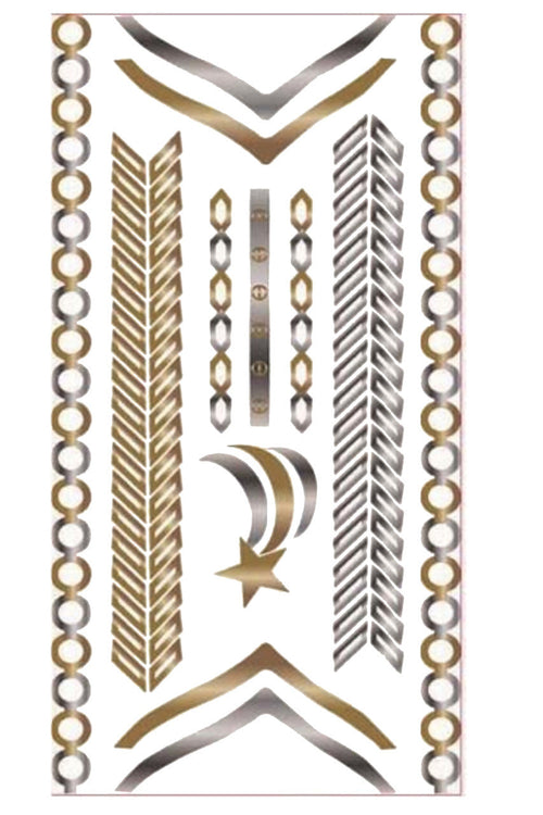 Gold Tattoo Combo- Shooting Star