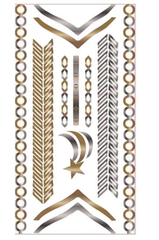 Gold Tattoo Combo- Shooting Star