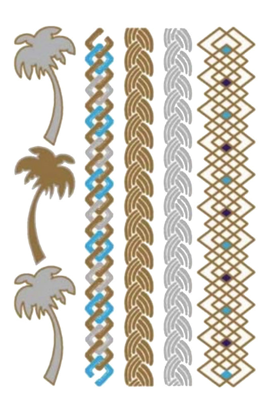 Gold Tattoo Combo- Palm Trees