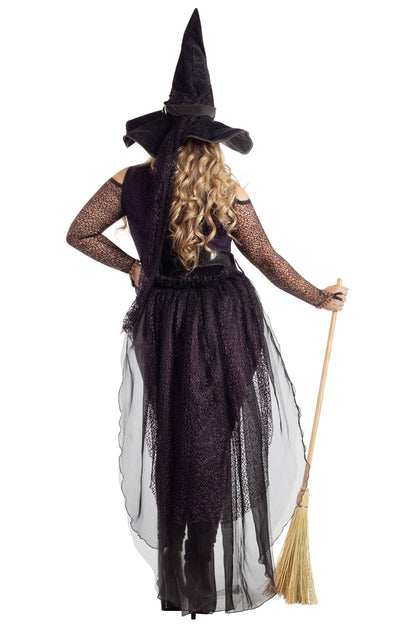 Plus Size Midnight Violet Witch Costume