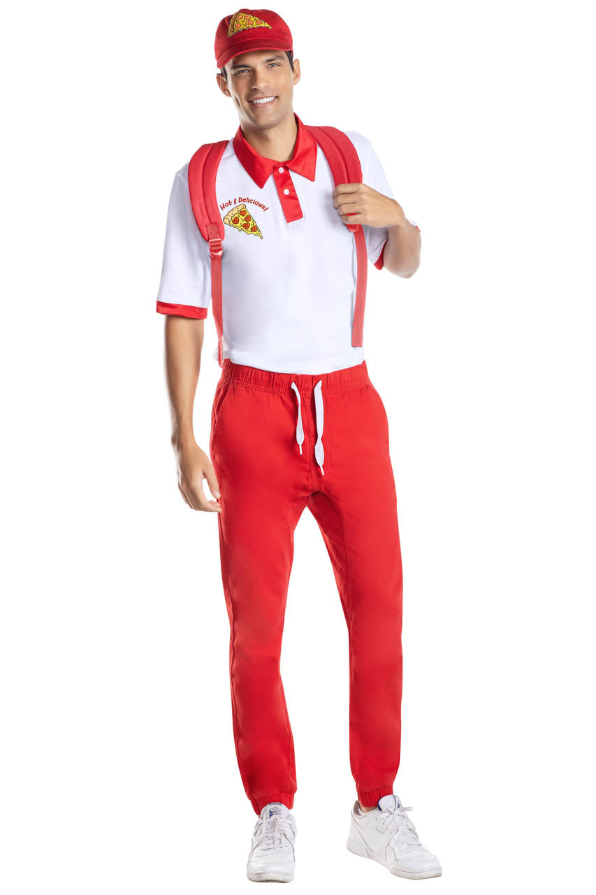 Hot & Delicious Pizza Guy Costume