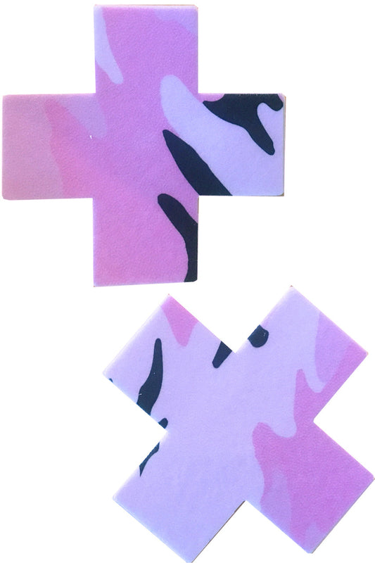 Pink Camo Cross Pasties