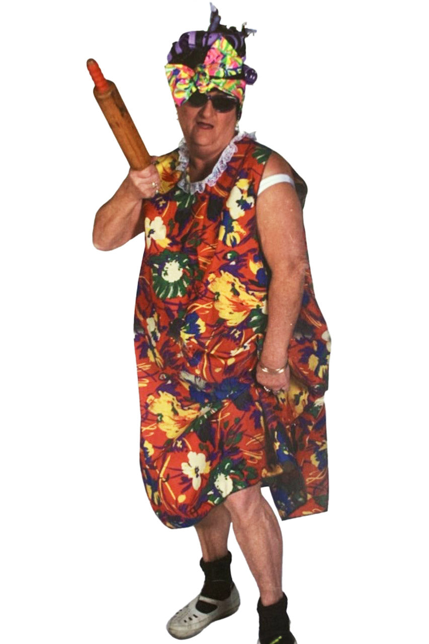 Granny In Curlers Costume