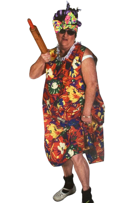 Granny In Curlers Costume