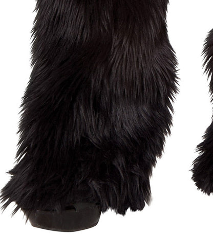 Fur and Rhinestone Leg Warmers