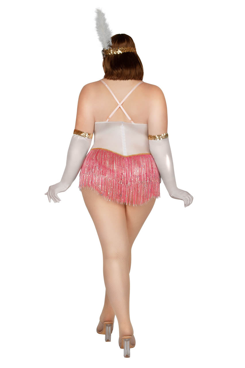 Plus Size Rosé Flapper Costume
