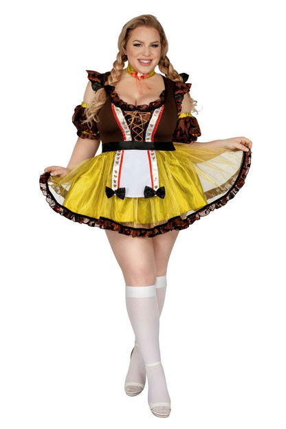 Plus Size Octoberfest Babe Costume
