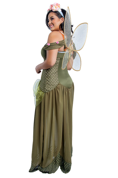 Plus Size Rose Fairy Princess Costume