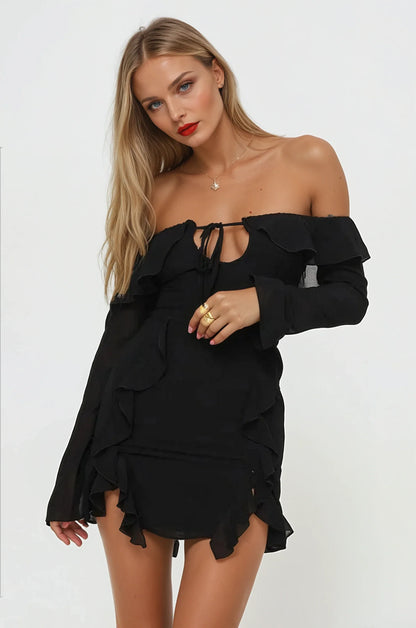 Bell Sleeve Mini Dress