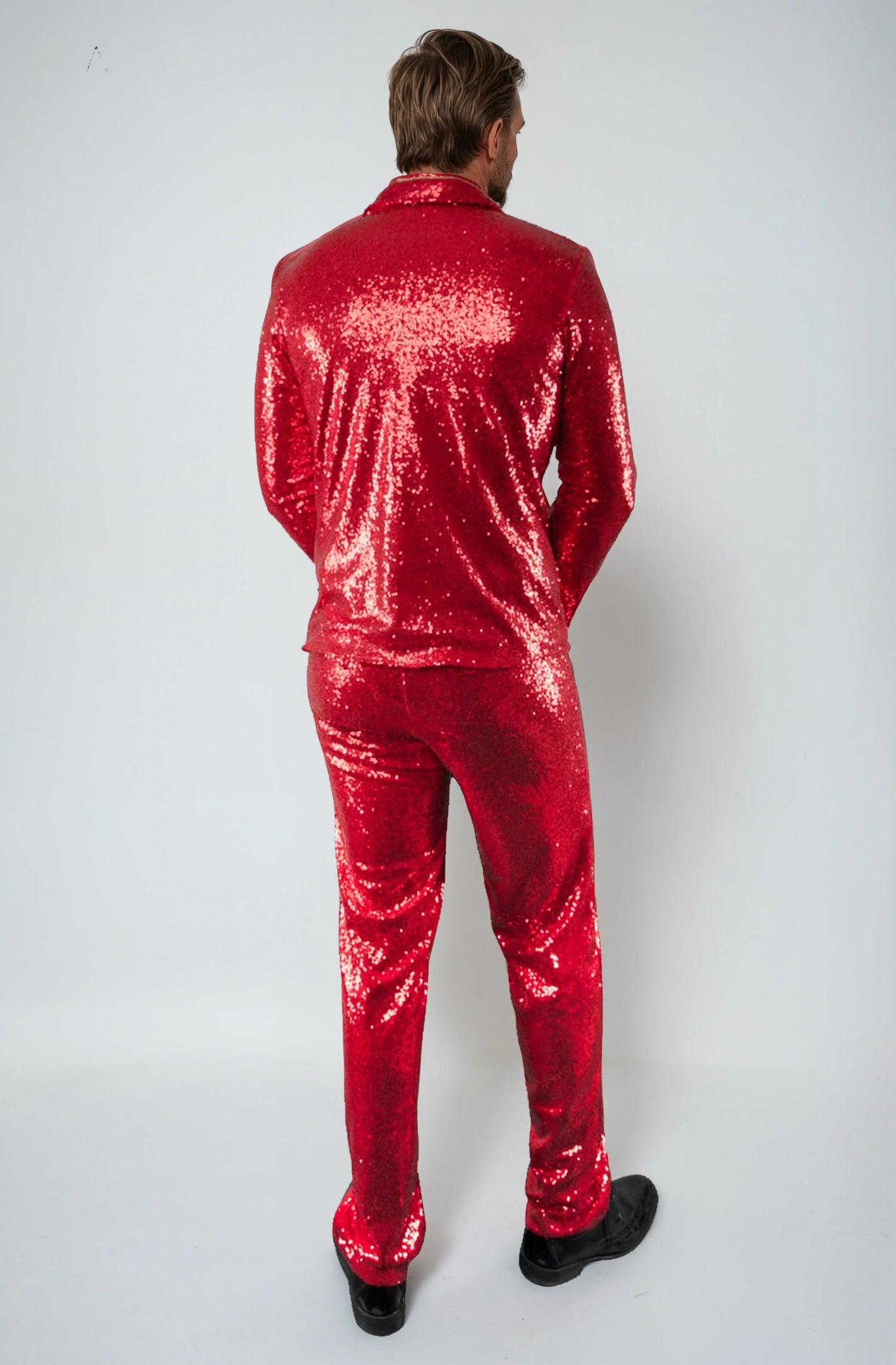 Red Sequin Men’s Suit
