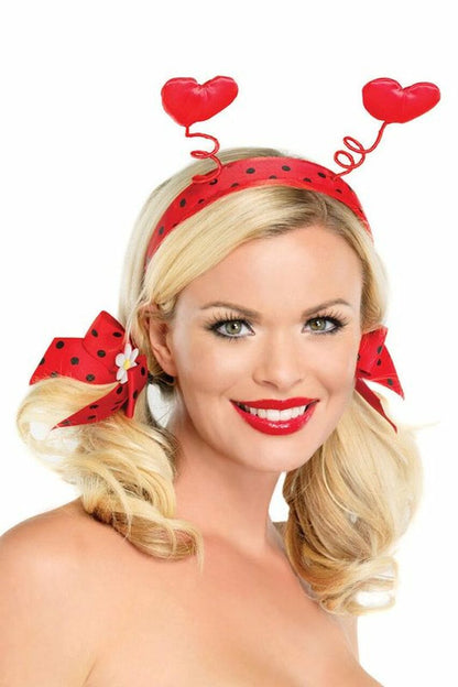 Love Bug Valentine's Day Hair Bow Set