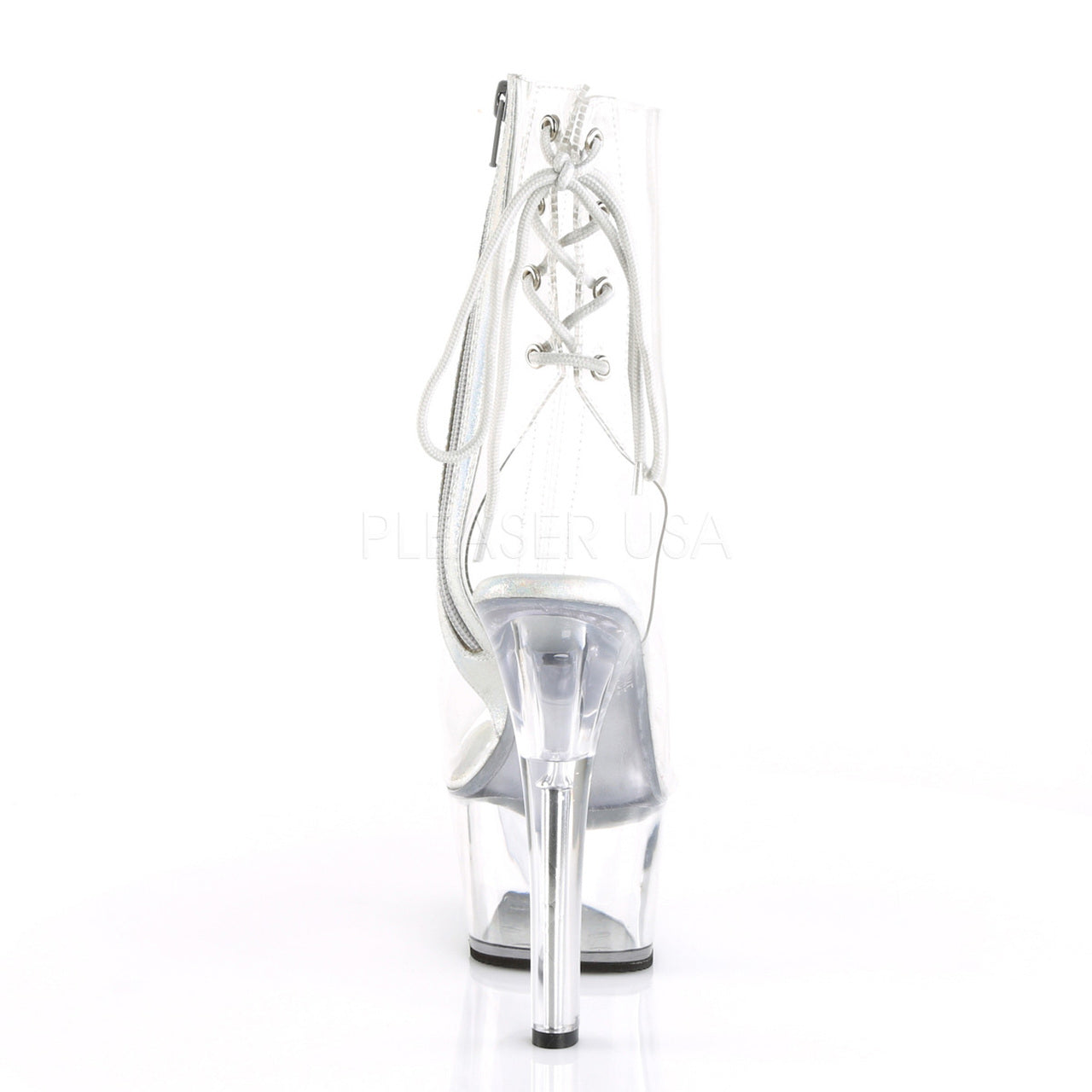 6" Heel Clear Open Toe-Heel Platform Boot*