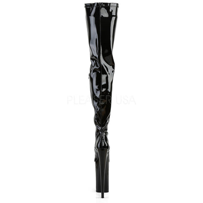 10" Heel Black Platform Crotch Boots*