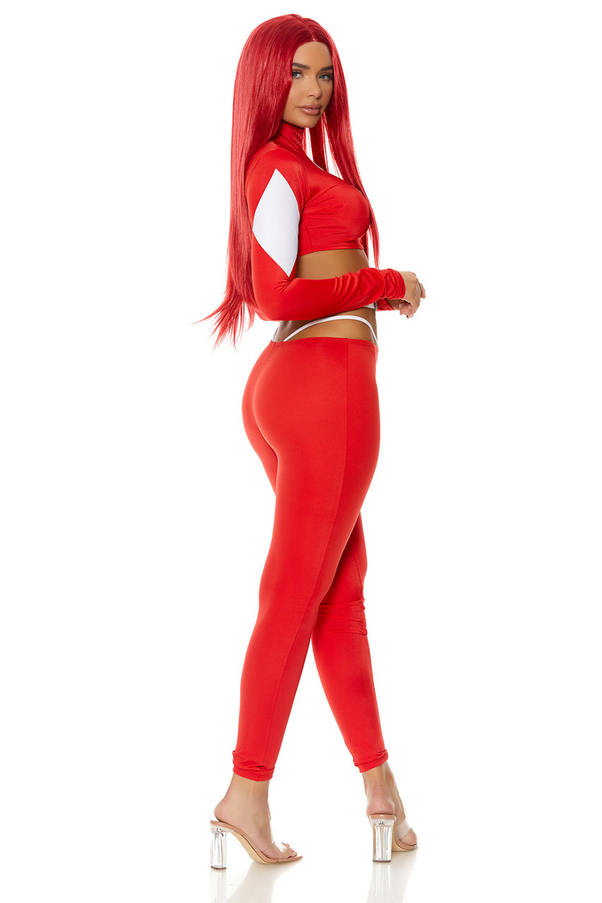 Red Mighty Power Superhero Costume