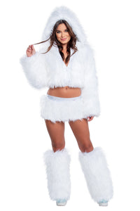White Fur / Pink Lights