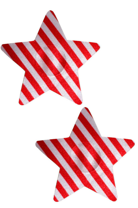 Red and White Star Nipple Pasties
